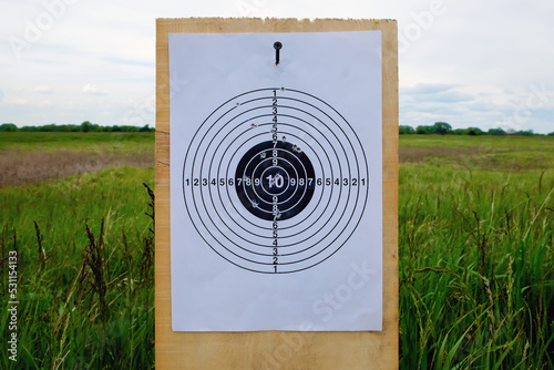 target for shooting outdoors