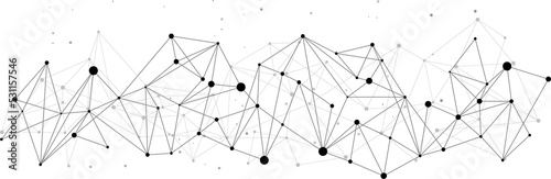 Network Connecting dot polygon
