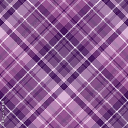 Seamless pattern in excellent lilac and violet colors for plaid, fabric, textile, clothes, tablecloth and other things. Vector image. 2