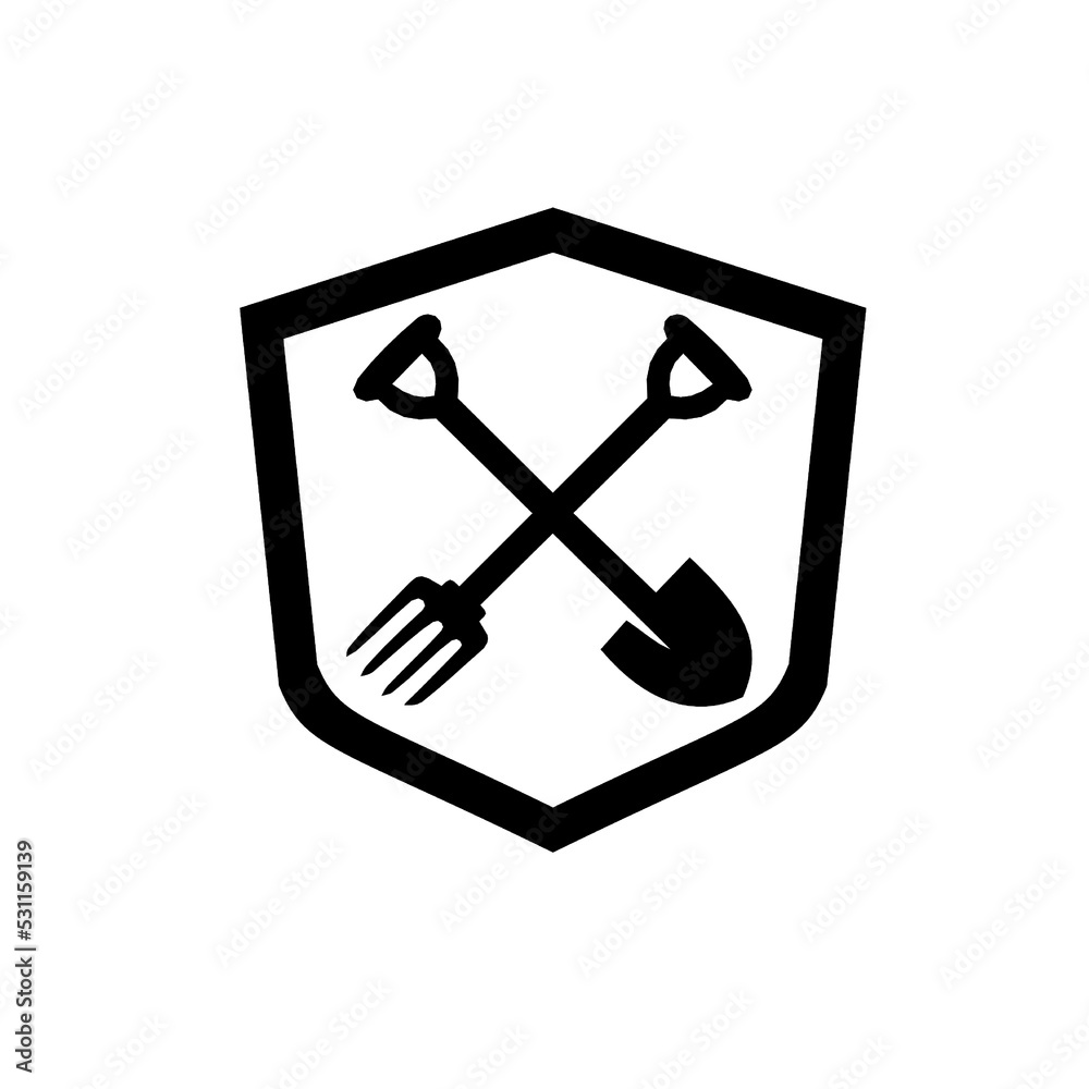 Gardening service and garden plants logo
Gardening service and garden plants logo
