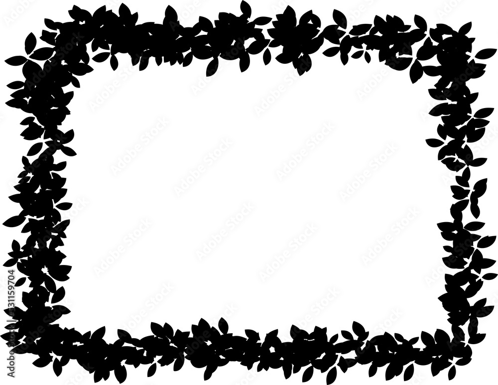 Obraz premium leaves border. leaves frame