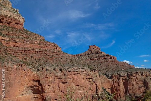 Rock formations at Grand Canyon National Park  Arizona  USA 