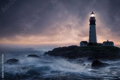 lighthouse on the coast