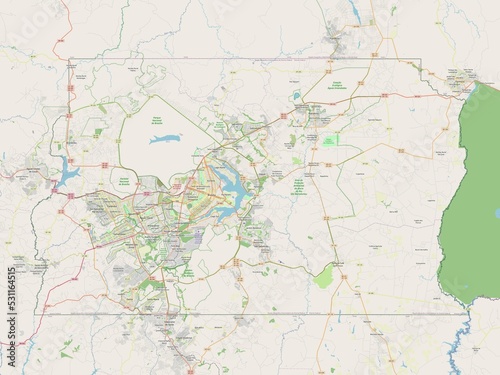 Obraz na płótnie Distrito Federal, Brazil. OSM. No legend w salonie