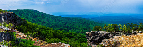 Northwest Rim Panorama at Mt Magazine SP in Russellville Arkansas photo