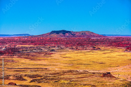Pintado Point Lava Caprock at Painted Desert NP near Holbrook Arizona
