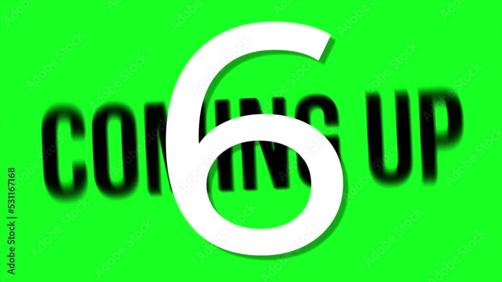 4K green screen video countdown numbers from 10 to 1 ,animation countdown. 
Simple motion graphic for intro or opening. 
You can use it on your stock video footage .