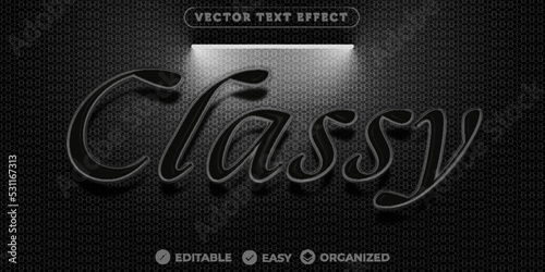 Classy Text Effect,Fully Editable Font Text Effect
