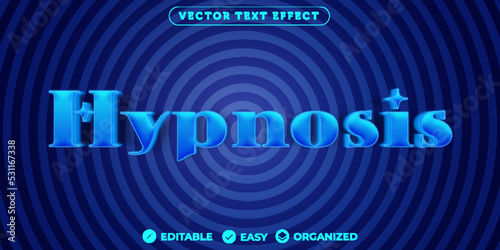 Hypnosis Text Effect,Fully Editable Font Text Effect