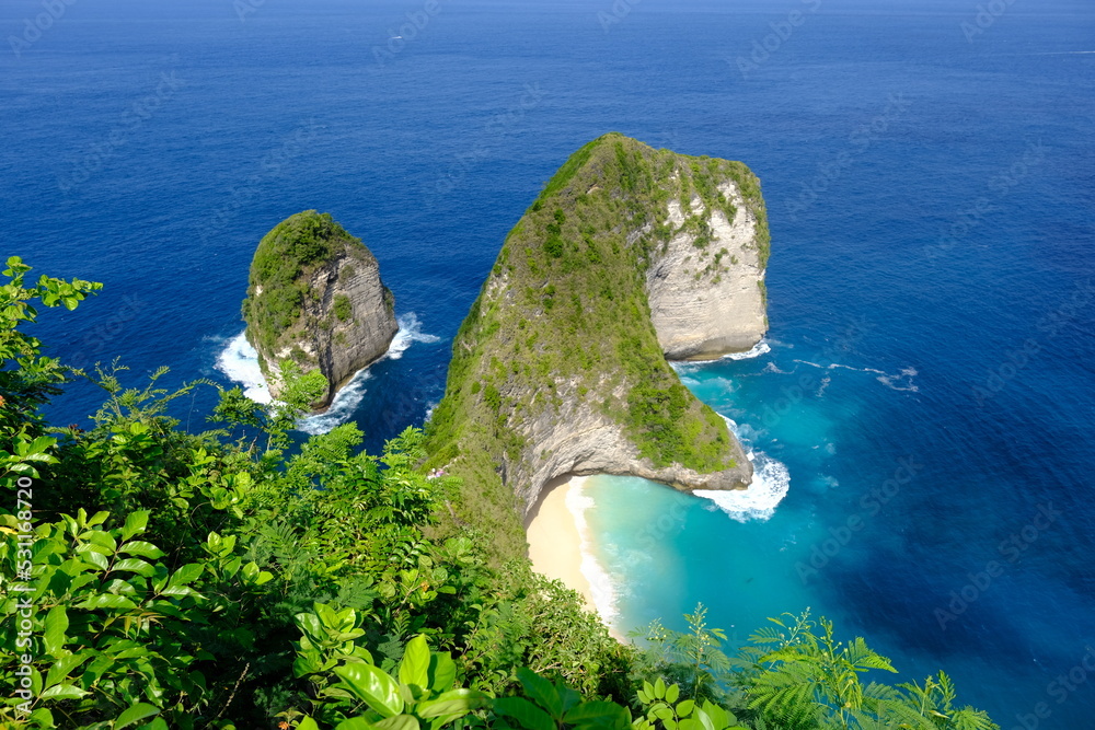 Indonesia Penida Island - Nusa Penida Kelingking Beach - Coastline viewpoint