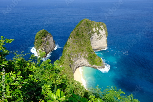 Fototapeta Naklejka Na Ścianę i Meble -  Indonesia Penida Island - Nusa Penida Kelingking Beach - Coastline viewpoint