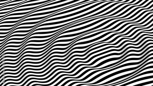3D Surreal Striped Pattern Background © evilwata