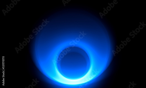 black background with blue gradient circle abstract