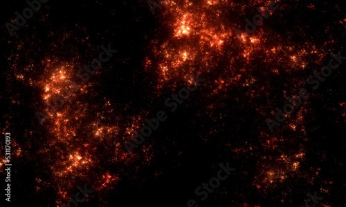 black background with shining brown texture abstract