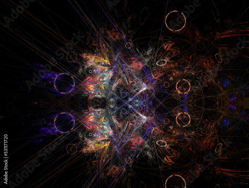 Imaginatory fractal abstract background Image