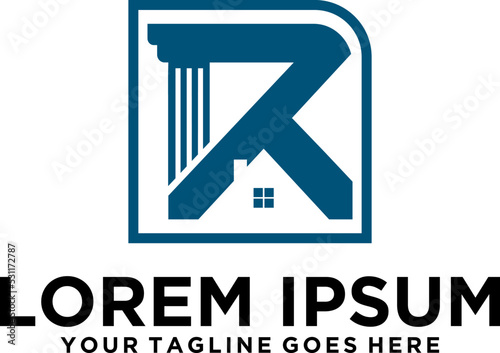 Real Estate Law Firm logo letter R