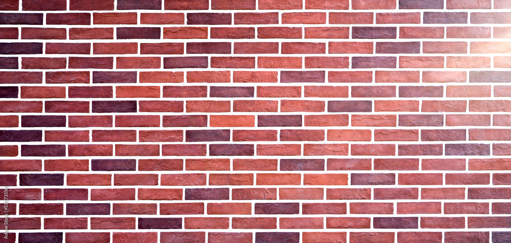 Obraz premium red brick wall for background