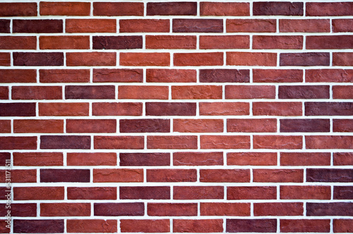 red brick wall for background 