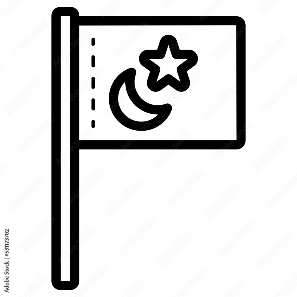 islamic flag Stock Vector Adobe Stock