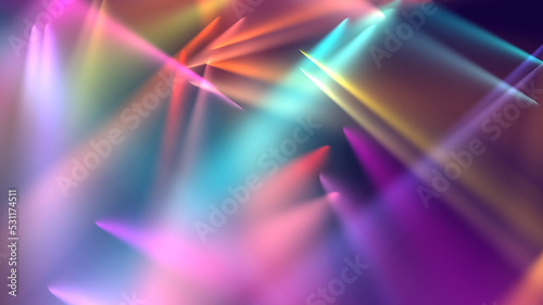 Abstract gradient background with neon rays