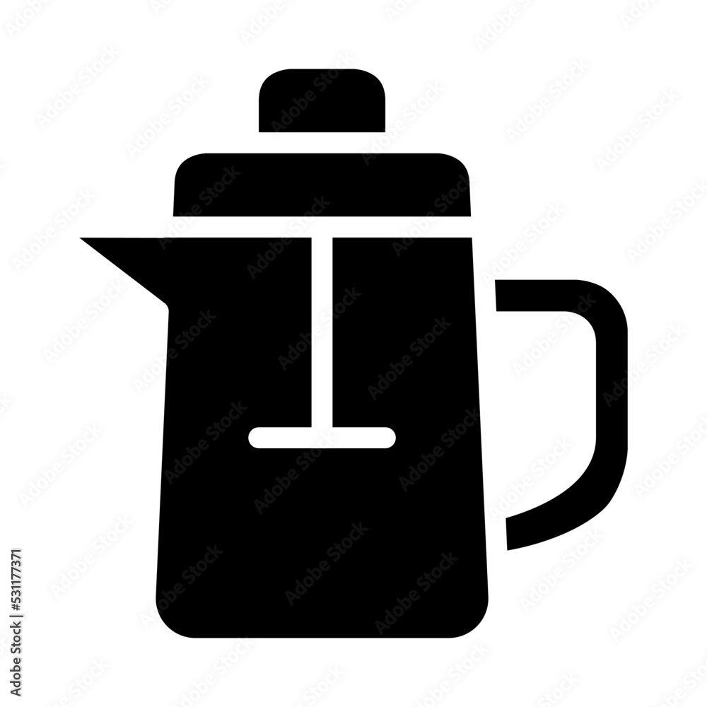 french press symbol icon vector illustration french press symbol icon vector illustration