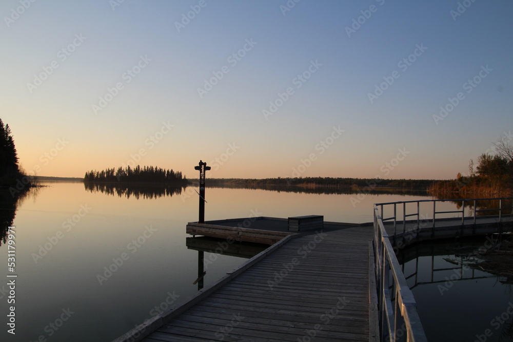 Sunset On The Boardwalk, Elk Island National Park, Alberta