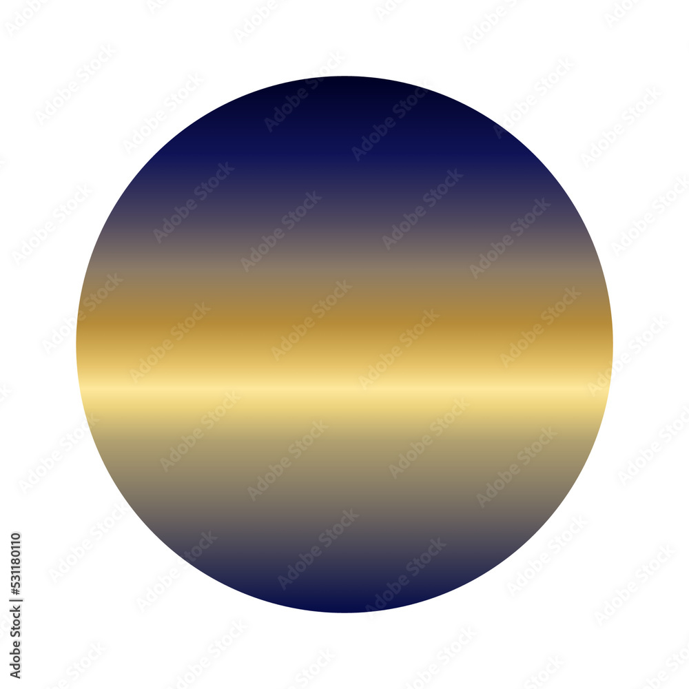 Round gradient color design illustration