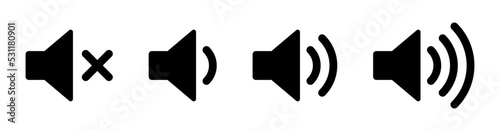 Volume icon set
