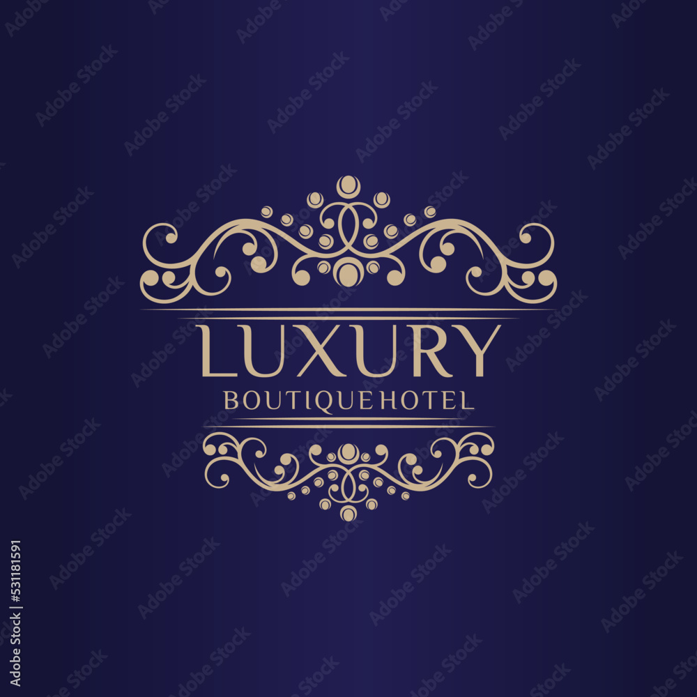 Luxury logo design vector template