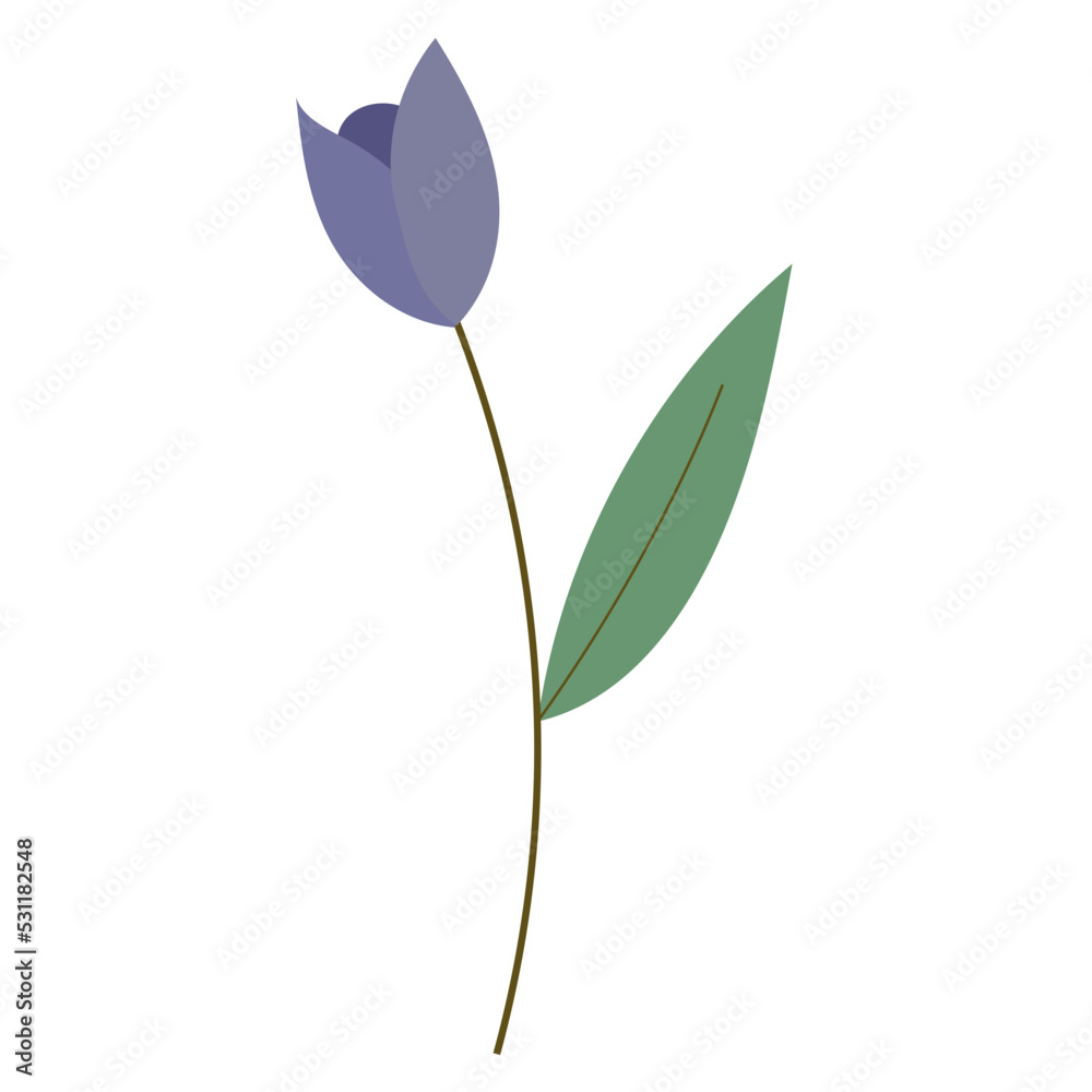 Obraz premium Simple Purple Flowers