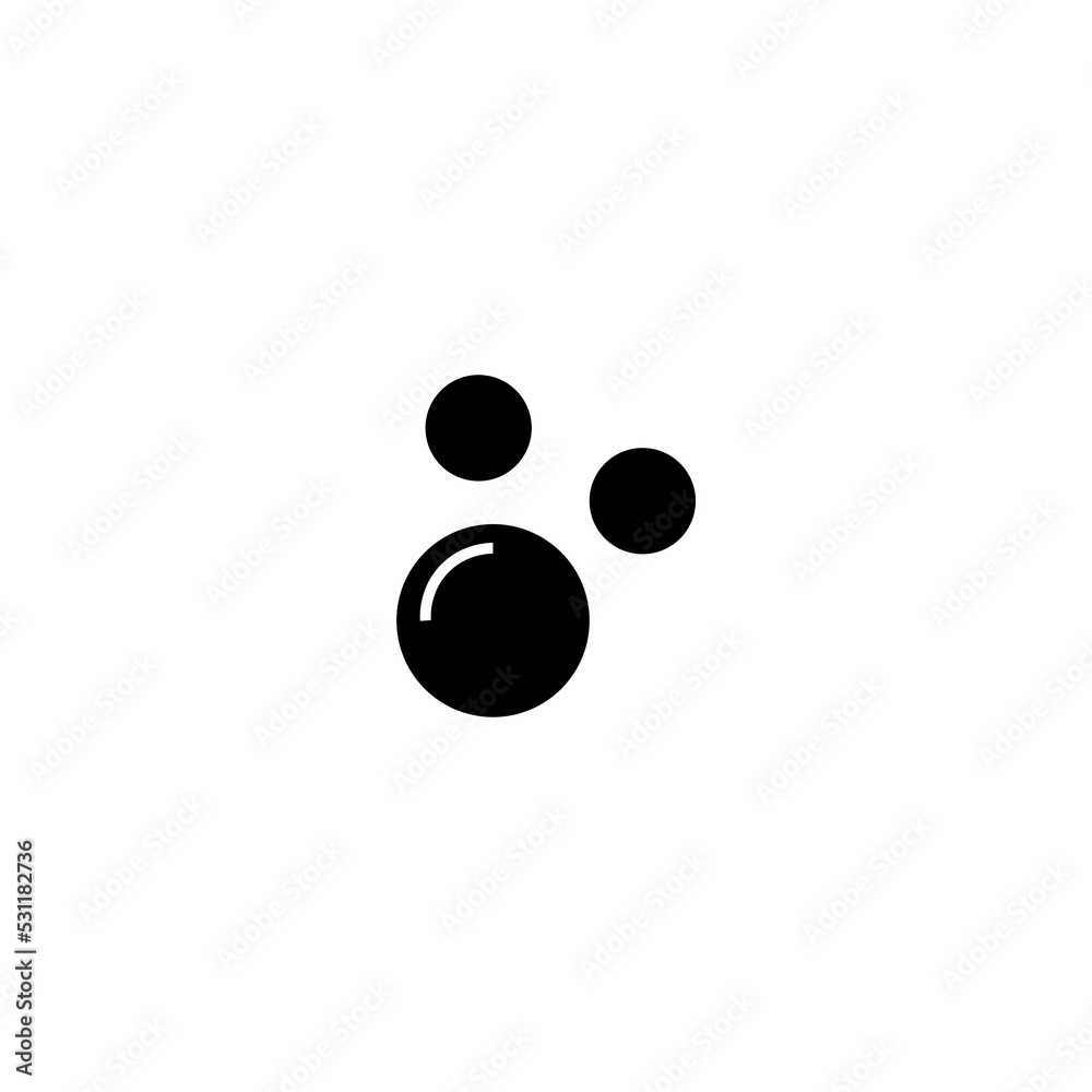 Graphic flat bubble icon for your design and website Graphic flat bubble icon for your design and website