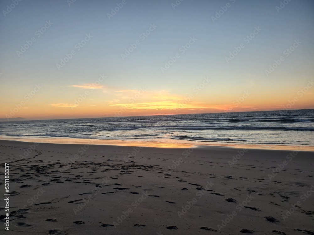 sunset at the beach