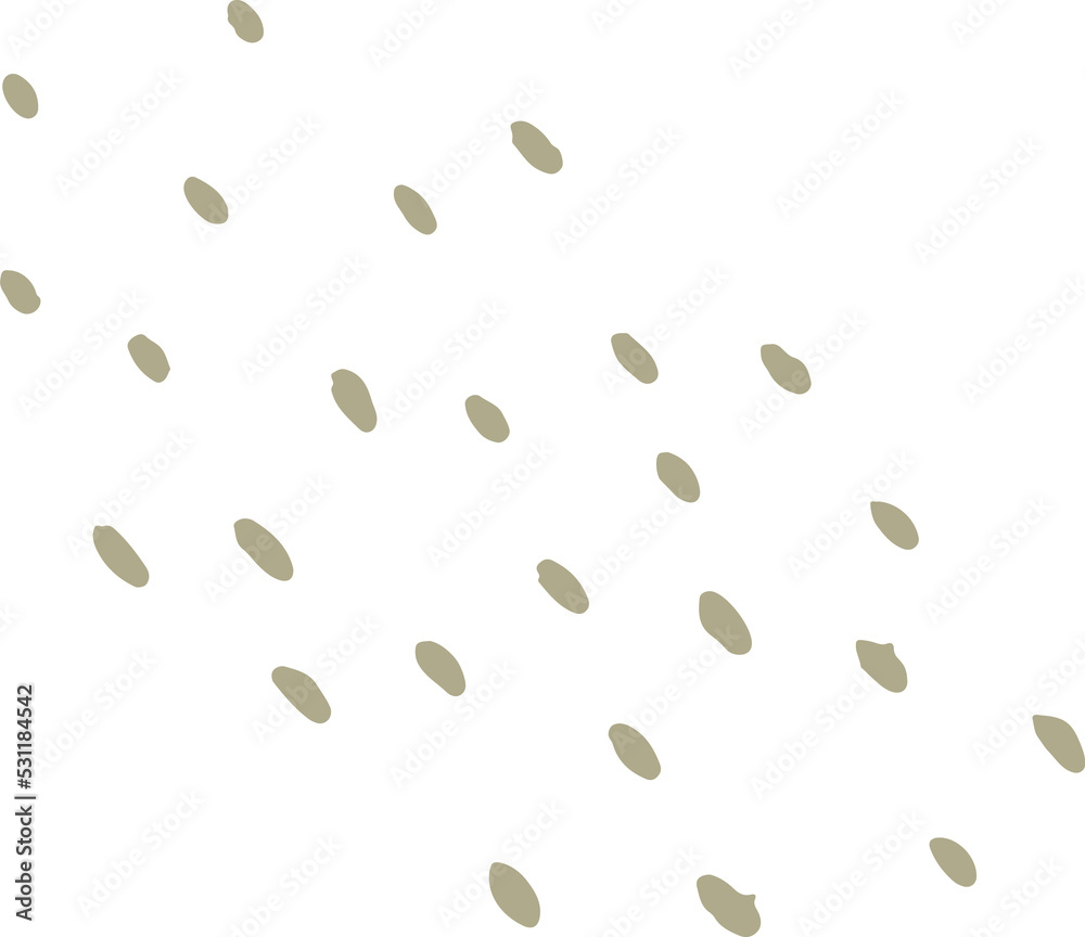 Abstract dotted organic shape vector illustration
