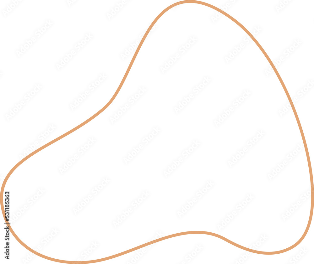 Organic geometric shape Organic geometric shape