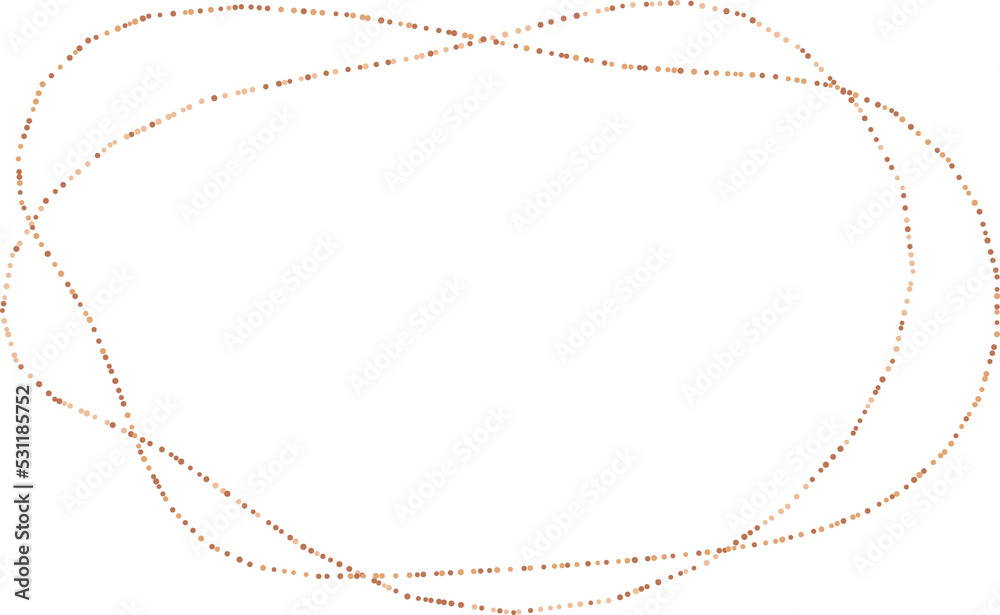 Abstract organic dotted circle Abstract organic dotted circle