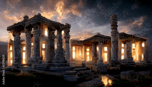 Temple of Artemis at Ephesus artistic rendition