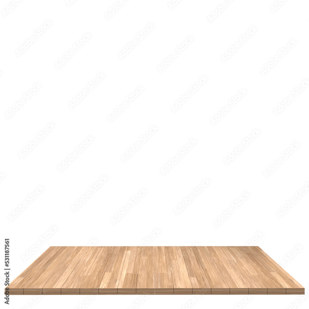 Wood board 3d render isolated Wood board 3d render isolated