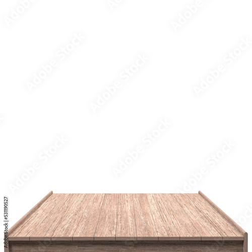 beautiful wood board 3d render for design