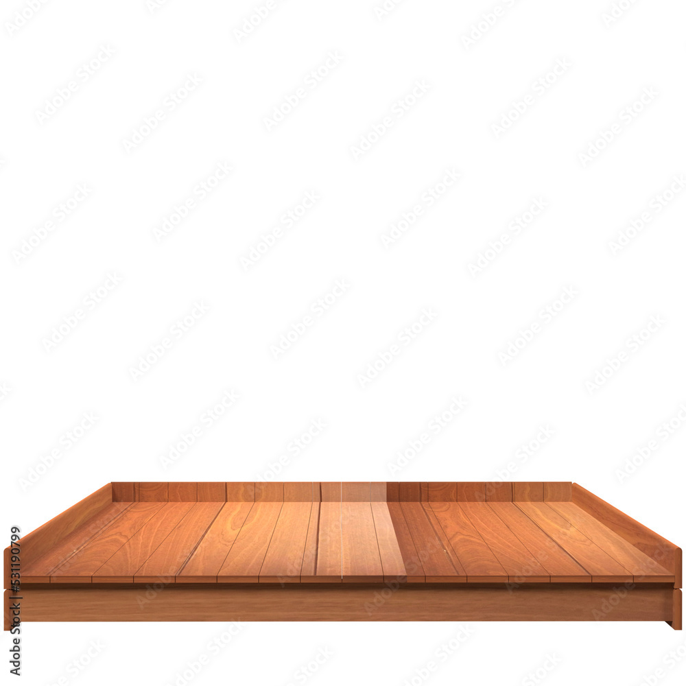 beautiful wood board 3d render for design