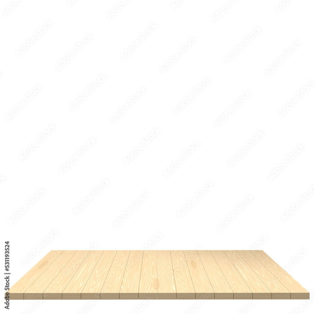Wood board 3d render isolated Wood board 3d render isolated