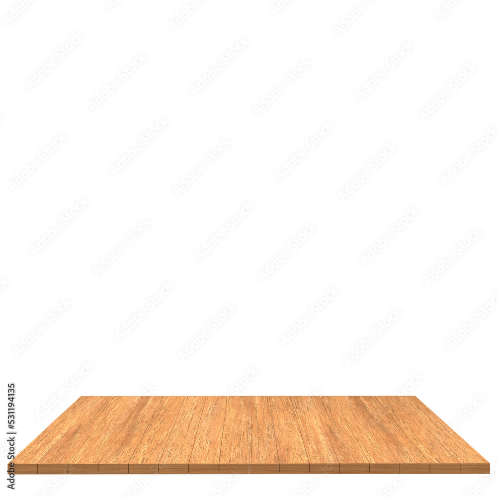 Wood board 3d render isolated Wood board 3d render isolated