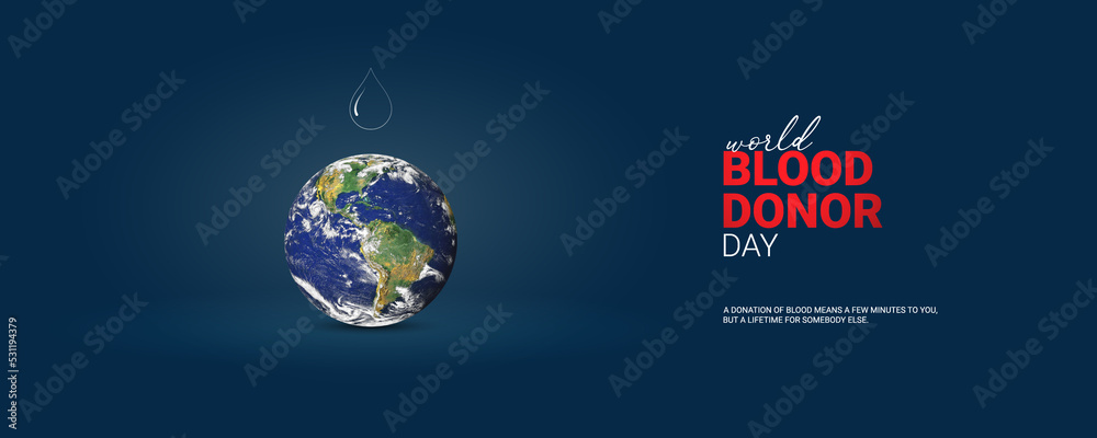 World Blood Donor Day, June 14th, vector design, with blood bag transferring blood concept World Blood Donor Day, June 14th, vector design, with blood bag transferring blood concept