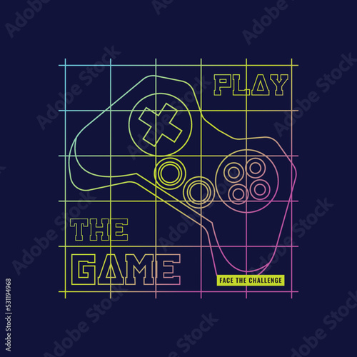 Game illustration typography. perfect for t shirt design