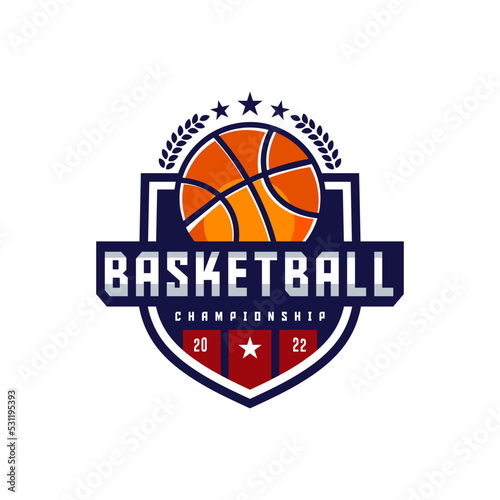 Basketball vector logo illustration template