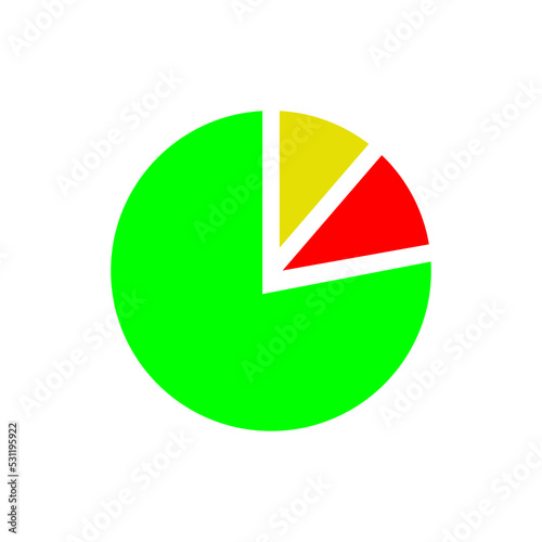 Free Download Pie chard icon vector - GFXLoad