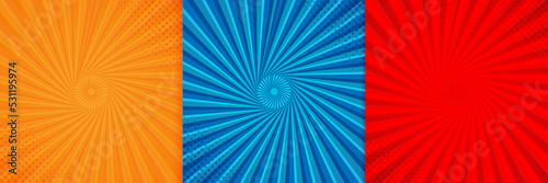 Abstract Comic Style Background Design