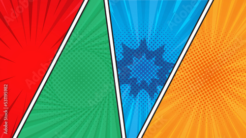 Abstract Comic Style Background Design