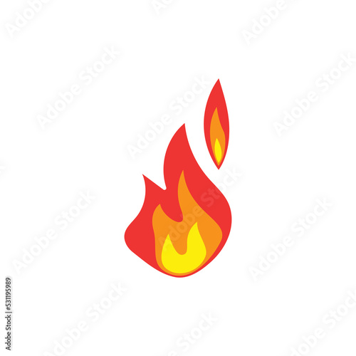 Fire icon symbol illustration