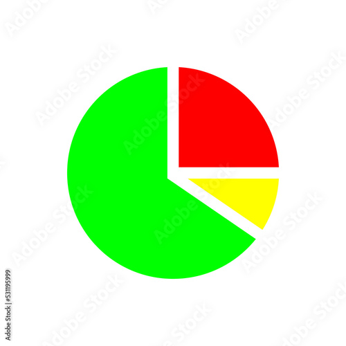 Pie chard icon vector Free Download Pie chard icon vector - GFXLoad