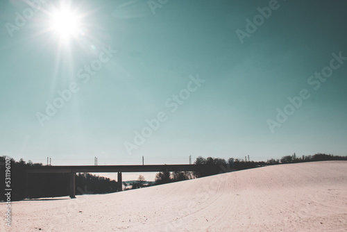 snow covered road